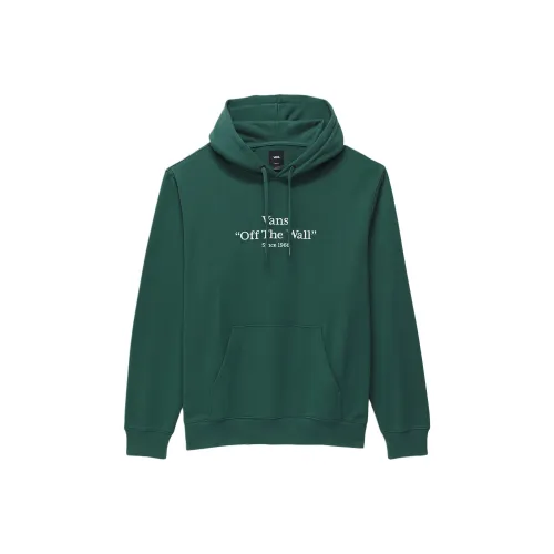 Vans Quoted Loose Пуловер Толстовка Толстовка Мужской Зеленый