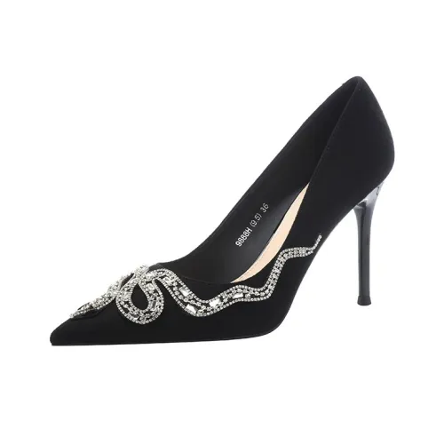 WEISHIBANGWEI Высокие каблуки Женские Черный