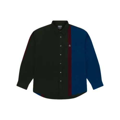 Stussy Бирюзовые Унисекс Рубашки