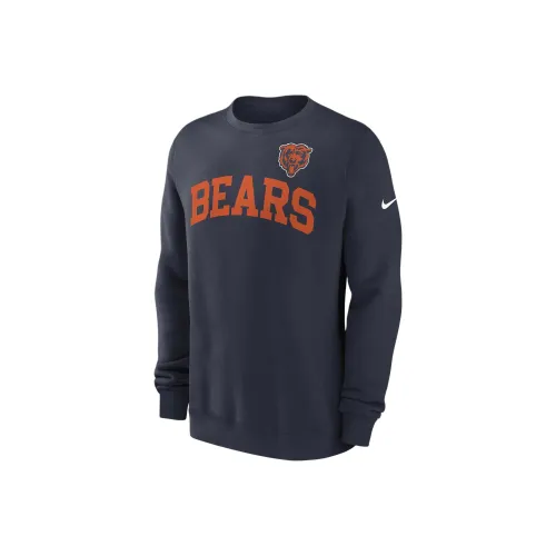 Nike Chicago Bears Club Свитшот Мужской Морской Синий