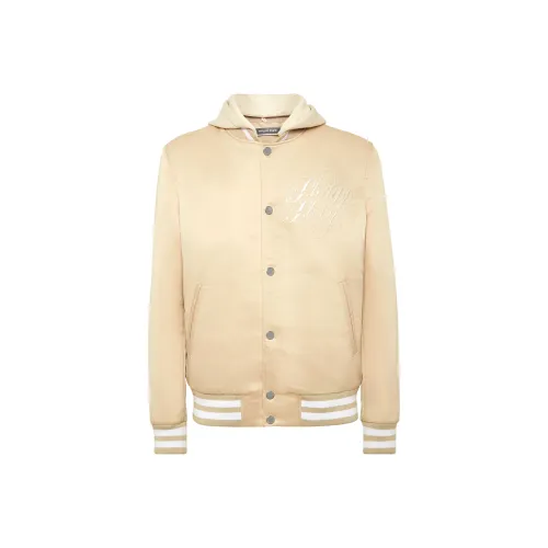 PHILIPP PLEIN SS25 Хлопковый пуховик Мужской Светлый Умбра