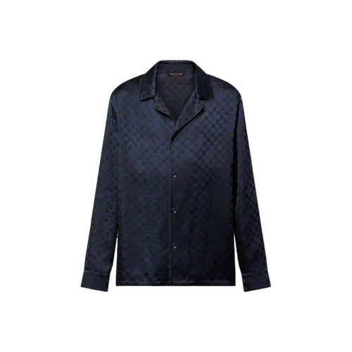 LOUIS VUITTON Рубашка Мужская Морской Синий