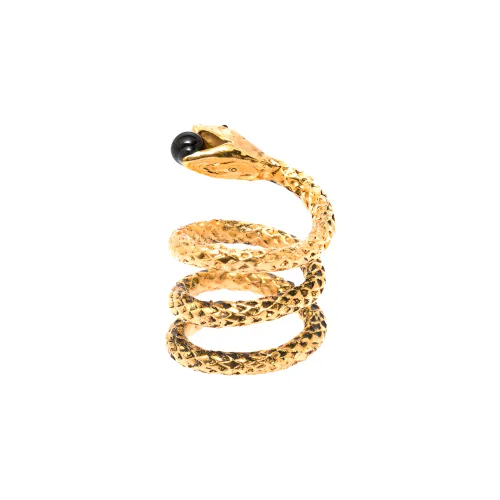 SAINT LAURENT Латунные кольца золотые унисекс