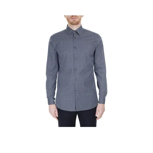 Hugo Boss Рубашка Мужская Морской Синий