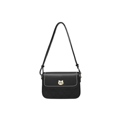 MEXICAN Искусственная кожа Сумка через плечо Стандартная Женская Черный Экрю