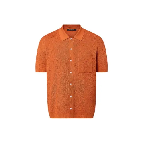 LOUIS VUITTON SS24 Рубашка Мужская Оранжевая
