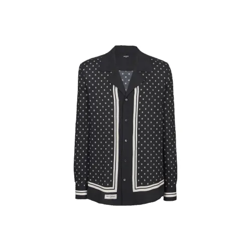 BALMAIN Мужские Черные Рубашки