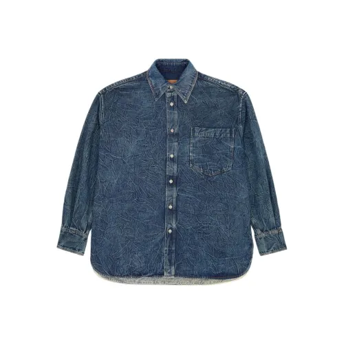 MM6 MAISON MARGIELA FW24 Рубашка Мужская Синяя