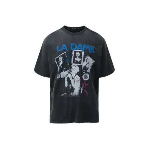 HermitCreate T-Shirt Мужская Выстиранная Черная