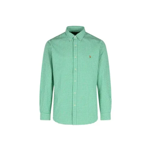 Polo Ralph Lauren SS25 Рубашка Мужская Светло-Зеленая