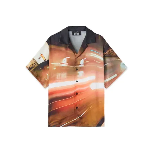 MSGM x Google Pixel FW24 Рубашка Унисекс Многоцветная