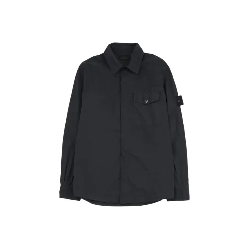 STONE ISLAND Ghost Collection Рубашка Мужская Черная