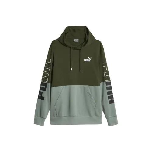 PUMA Толстовка Мужская Оливково-зеленая