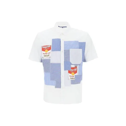 JUNYA WATANABE совместная линия Белые Мужские Рубашки