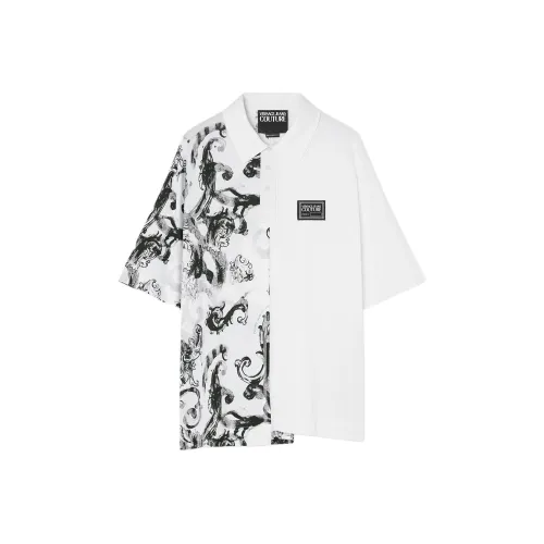 VERSACE JEANS COUTURE Белая Мужская Рубашка Поло