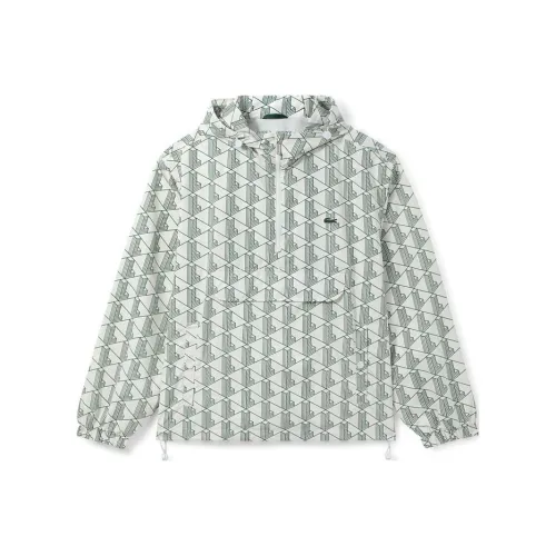 Толстовка LACOSTE Collaboration Унисекс Зеленая Клетка Цветочный