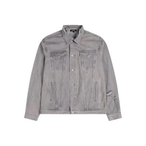 HermitCreate Куртки и Пальто Мужской Мытый Серый