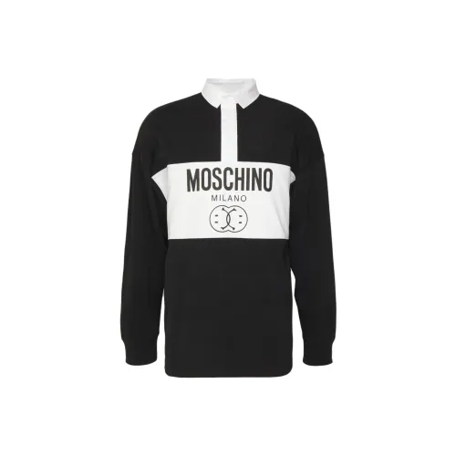 MOSCHINO Поло Мужское Черное