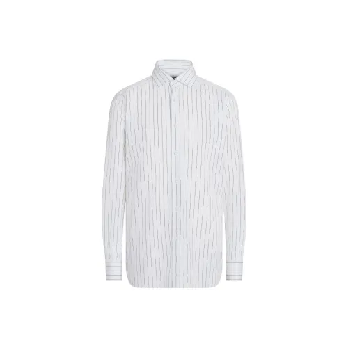Ermenegildo Zegna Белые Мужские Рубашки