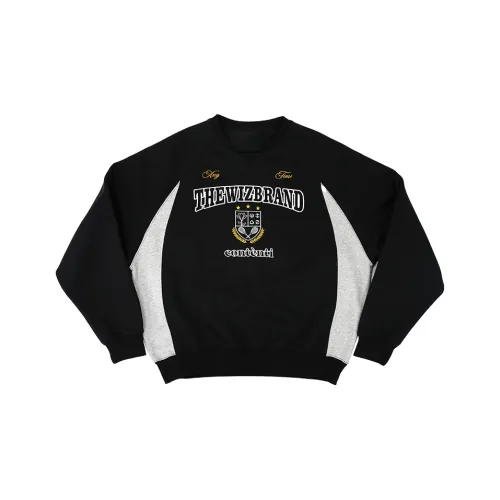 THEWIZBRAND Свитшот Унисекс Черный Серый