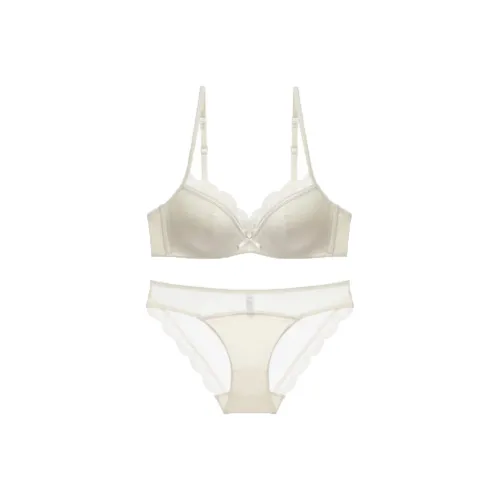 DPLAY SWEET Комплект нижнего белья Женское Кремовый Белый