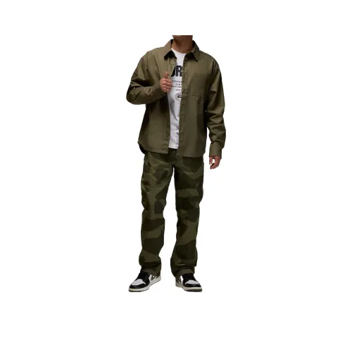 Джордан SS24 Рубашка Мужская Средний Оливковый