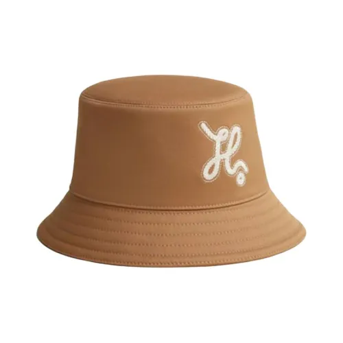 HERMES Хлопок Эластан Шелк Шляпы ведра Женские Желтые