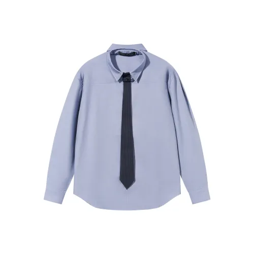 BLIND402 Синий Мужская Рубашка