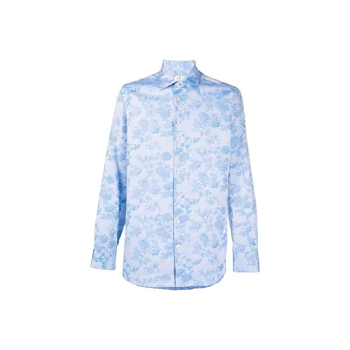 ETRO Мужские Синие Рубашки