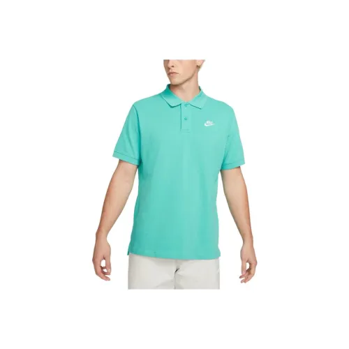 Мужское поло Nike светло-зеленого цвета
