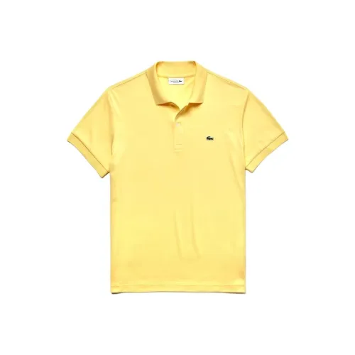LACOSTE Поло Мужское Средне-Желтое