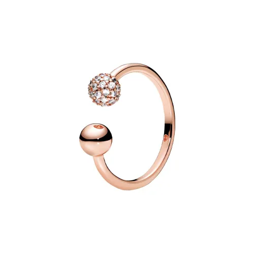 Pandora Медный Серебряный Сплав Кольца Женские Розовое Золото