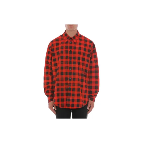 MOSCHINO Red Men's Shirts MOSCHINO Красные Мужские Рубашки