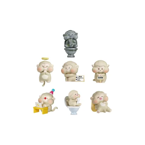 PLZDOT Authenticated AS MALO Коллекция Слепые коробки Один Mystery Коробка Целая коробка 6 шт