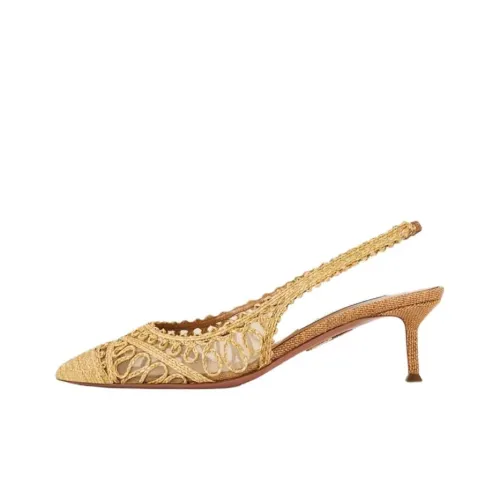 AQUAZZURA Kahlo Узкий каблук Высокие каблуки 5 см Женские Светлый умбра