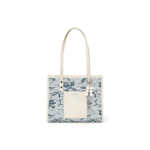 Bywhich ПУ (полиуретан) Тоут Сумка Сумка для покупок Сумка Сумка через плечо Женская Синяя