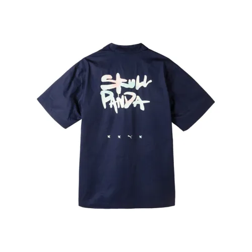 Puma x POP MART Коллаборация Эдишн Рубашка Унисекс Твид Синий