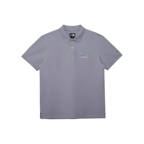 New Era College Renewal Series Серый Унисекс Поло