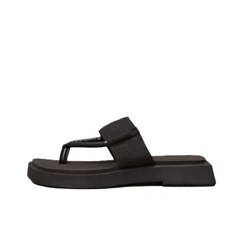 CKJ CALVIN KLEIN JEANS Шлепанцы Женские Черные