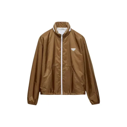 PRADA RE Нейлон Куртки и Пальто Мужской Коричневый