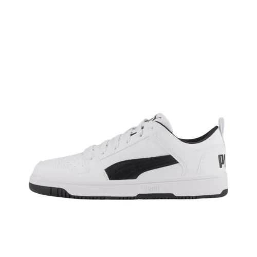 PUMA Rebound Layup Low Топ Повседневная обувь Унисекс Белый Черный