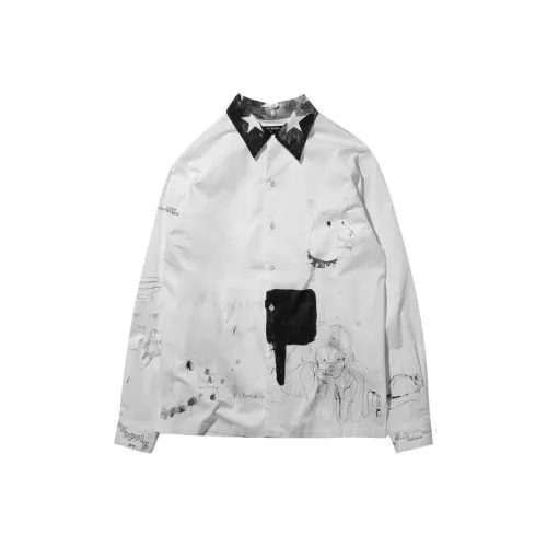 ENFANTS RICHES DEPRIMES Белый Мужская Рубашка