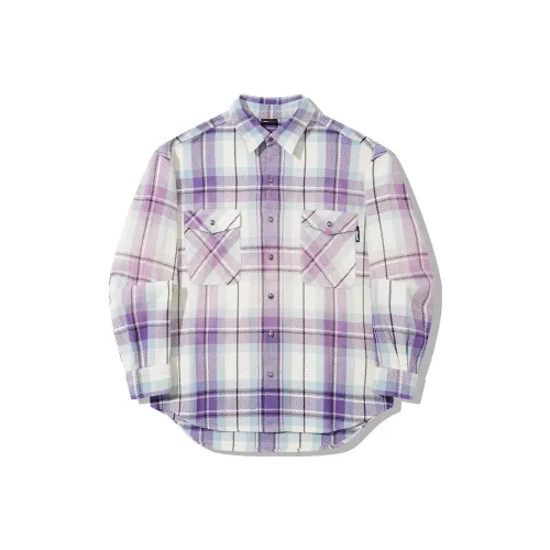 LINING Ультрафиолетовая рубашка "Forget ME not" синяя в клетку, мужской комплект
