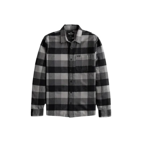 Hollister Рубашка Мужская Серая Клетка