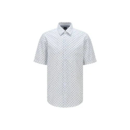 Hugo Boss Рубашка Мужская Светло-Синяя