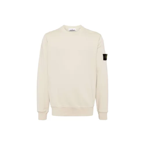 STONE ISLAND Бежевый Мужские Свитшоты