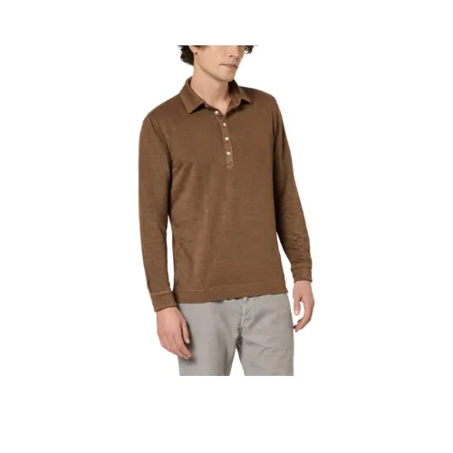 Massimo Alba SS24 Поло Мужское Коричневое