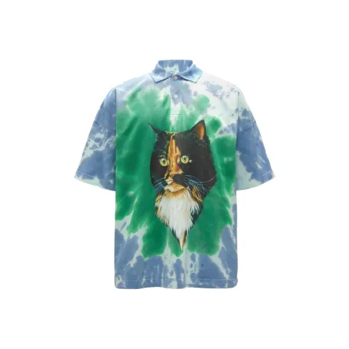 JW Anderson Мужская Поло Синие