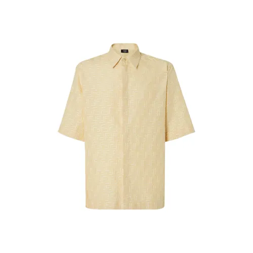 Fendi Желтые Мужские Рубашки