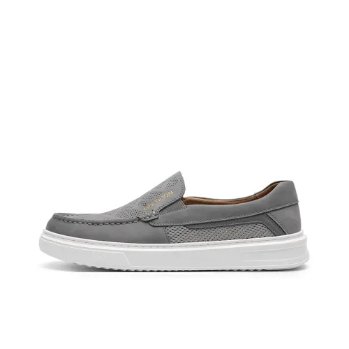 GOLDLION Мужские повседневные туфли Low Top Серые Мужские